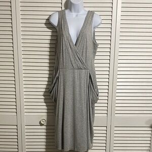 Chelsea & Theodore Light Gray Midi Dress